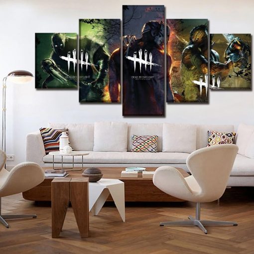 22658-NF Dead By Daylight Gaming - 5 Panel Canvas Art Wall Decor