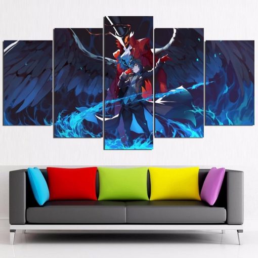 22850-NF Persona 5 Joker 2 Game - 5 Panel Canvas Art Wall Decor