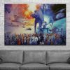 23167-NF Star Wars Characters Poster 1 Movie 1 Piece - 1 Panel Canvas Art Wall Decor
