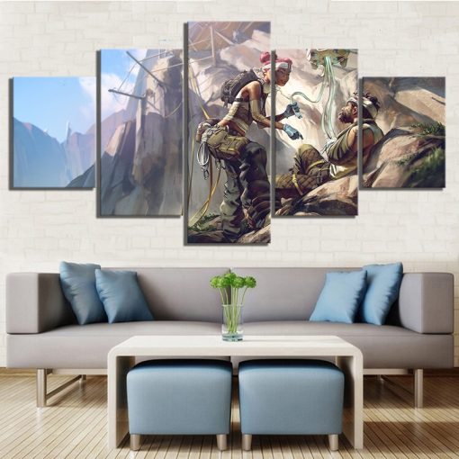 23202-NF Apex Legends Lifeline Saving Man Gaming - 5 Panel Canvas Art Wall Decor