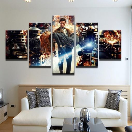 23212-NF Doctor Who Movie - 5 Panel Canvas Art Wall Decor