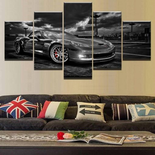 23194-NF Chevrolet Corvette Car - 5 Panel Canvas Art Wall Decor