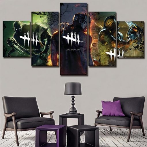 22658-NF Dead By Daylight Gaming - 5 Panel Canvas Art Wall Decor