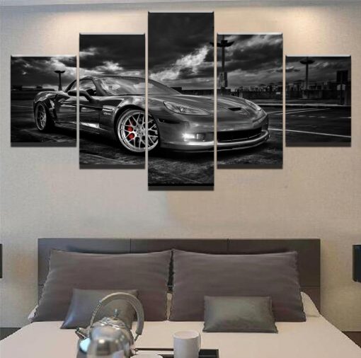 23194-NF Chevrolet Corvette Car - 5 Panel Canvas Art Wall Decor