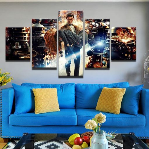 23212-NF Doctor Who Movie - 5 Panel Canvas Art Wall Decor