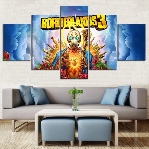 22781-NF Borderlands 3 Comic Poster Gaming - 5 Panel Canvas Art Wall Decor