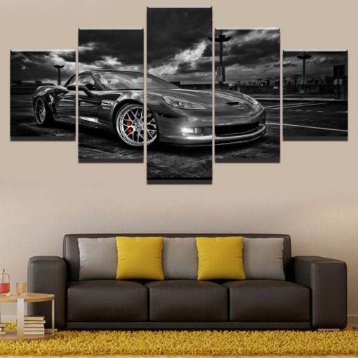 23194-NF Chevrolet Corvette Car - 5 Panel Canvas Art Wall Decor