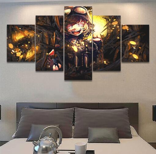 23090-NF Youjo Senki Tanya Degurechaff Anime - 5 Panel Canvas Art Wall Decor