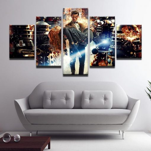 23212-NF Doctor Who Movie - 5 Panel Canvas Art Wall Decor