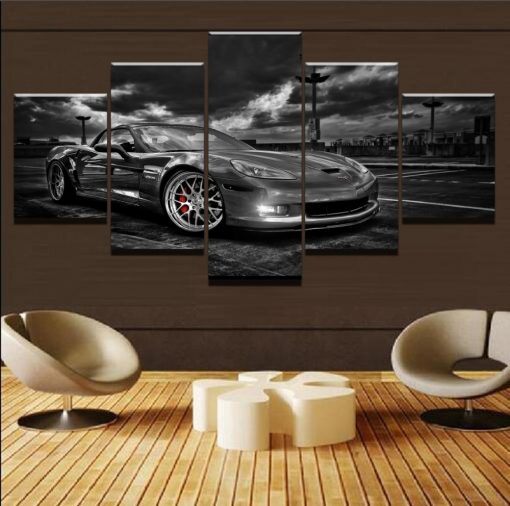 23194-NF Chevrolet Corvette Car - 5 Panel Canvas Art Wall Decor