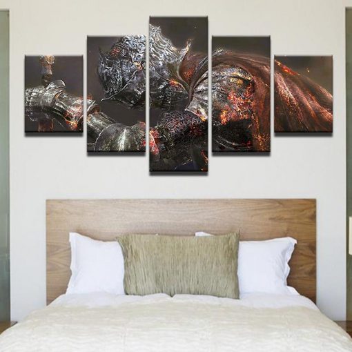 23207-NF Dark Souls 3 Gaming - 5 Panel Canvas Art Wall Decor