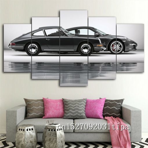 22556-NF Porsche 911 Car - 5 Panel Canvas Art Wall Decor