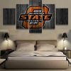 22401-NF Oklahoma State Cowboys College Sport - 5 Panel Canvas Art Wall Decor