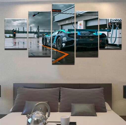 22842-NF McLaren Race Car - 5 Panel Canvas Art Wall Decor