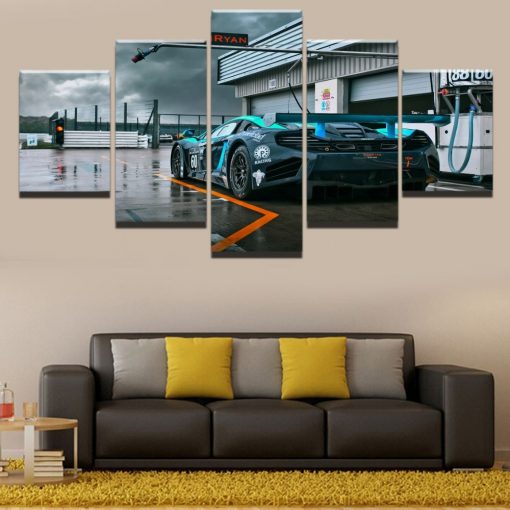 22842-NF McLaren Race Car - 5 Panel Canvas Art Wall Decor