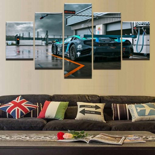 22842-NF McLaren Race Car - 5 Panel Canvas Art Wall Decor