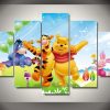 22795-NF Winnie The Pooh Friends Cartoon - 5 Panel Canvas Art Wall Decor