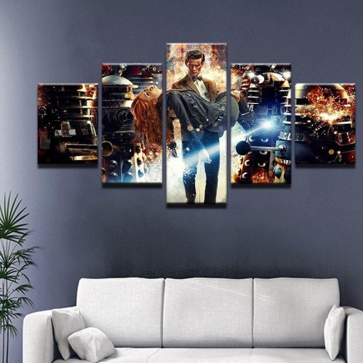 23212-NF Doctor Who Movie - 5 Panel Canvas Art Wall Decor