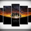 22623-NF Halo Reach Poster Gaming - 5 Panel Canvas Art Wall Decor