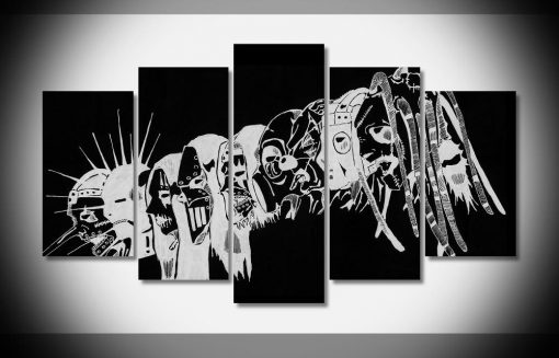 22848-NF Slipknot Heavy Metal Band 1 Celebrity - 5 Panel Canvas Art Wall Decor