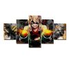 22661-NF My Hero Academia Bakugo Katsuki 3 Anime - 5 Panel Canvas Art Wall Decor