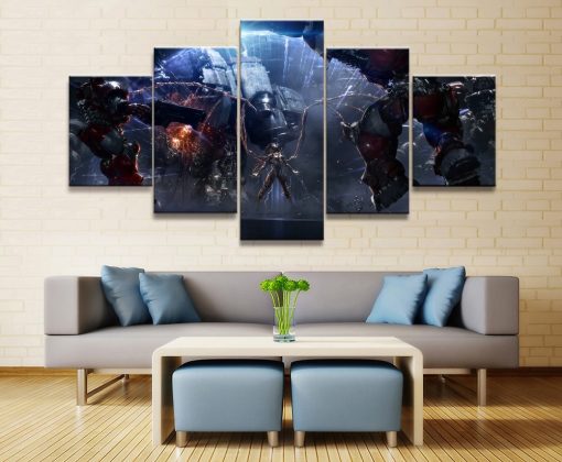 23057-NF Kerrigan Starcraft Fight Gaming - 5 Panel Canvas Art Wall Decor