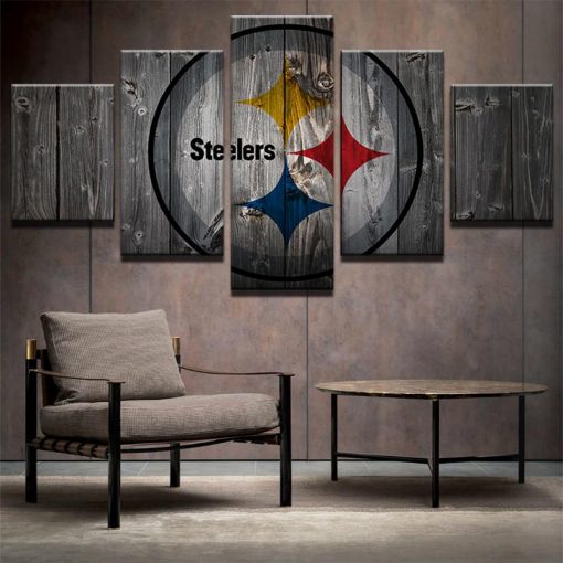 22542-NF Pittsburgh Steelers 4 Sport - 5 Panel Canvas Art Wall Decor