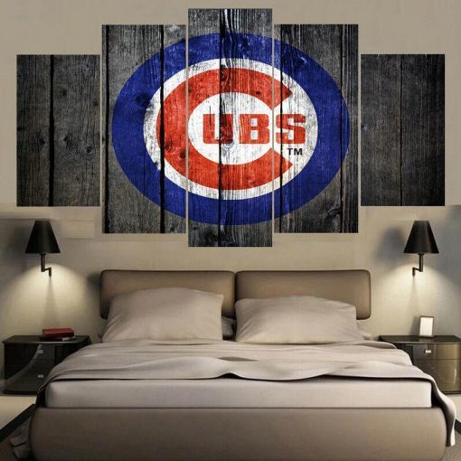 22424-NF Chicago Cubs 1 Sport - 5 Panel Canvas Art Wall Decor