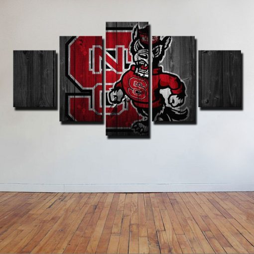 22531-NF Nc State Sport - 5 Panel Canvas Art Wall Decor
