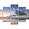 23052-NF Afternoon In The Sea - 5 Panel Canvas Art Wall Decor