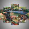 22620-NF Alice In Wonderland 1 Disney - 5 Panel Canvas Art Wall Decor