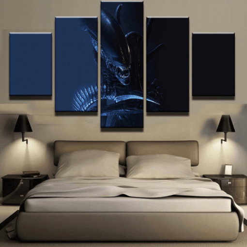 23045-NF Alien-Xenomorph Movie - 5 Panel Canvas Art Wall Decor