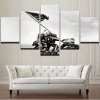 23050-NF American Iwo Jima Raising Flag Army - 5 Panel Canvas Art Wall Decor