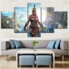 23043-NF Assassin’s Creed Odyssey Woman Character Gaming - 5 Panel Canvas Art Wall Decor