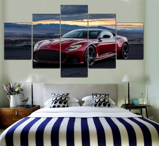 23047-NF Aston Martin DBS Superleggera 1 Car - 5 Panel Canvas Art Wall Decor