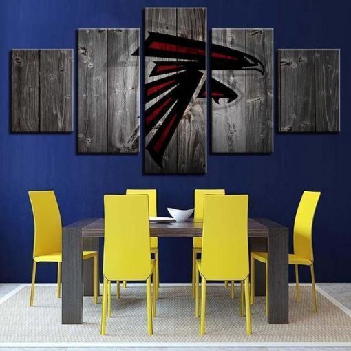 23590-NF Atlanta Falcons Football - 5 Panel Canvas Art Wall Decor