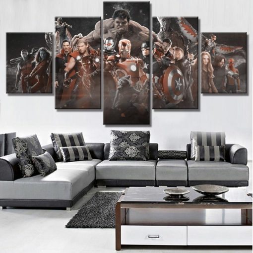 23580-NF Avengers Infinity War Movie - 5 Panel Canvas Art Wall Decor