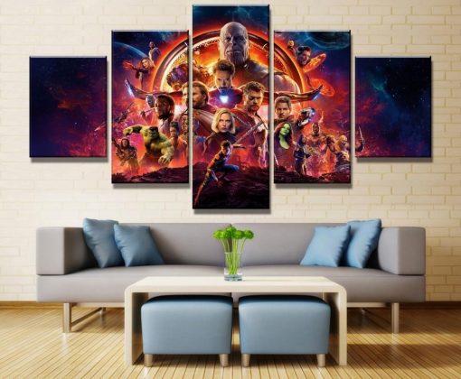 22612-NF Avengers Infinity War Poster Movie - 5 Panel Canvas Art Wall Decor