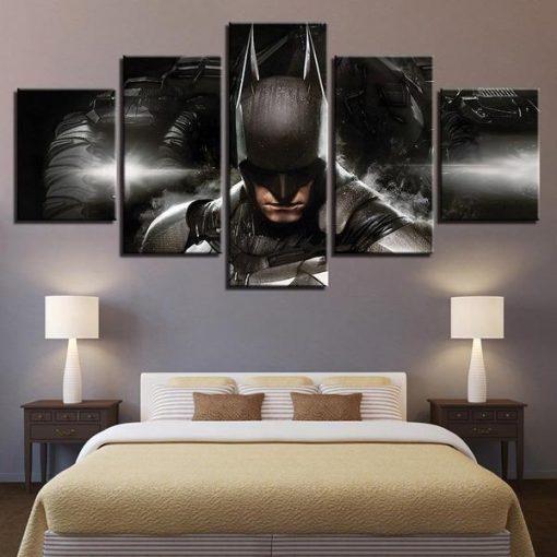 22458-NF Batman’s Face DC - 5 Panel Canvas Art Wall Decor