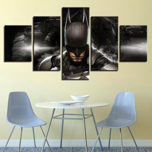 22458-NF Batman’s Face DC - 5 Panel Canvas Art Wall Decor