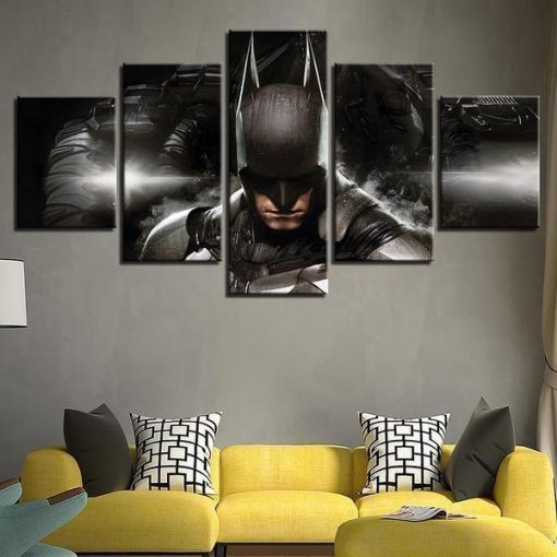 22458-NF Batman’s Face DC - 5 Panel Canvas Art Wall Decor