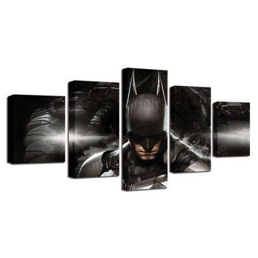 22458-NF Batman’s Face DC - 5 Panel Canvas Art Wall Decor