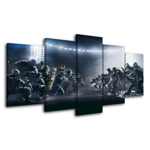 22289-NF Before The Battle Tom Clancy’s Rainbow Six Siege Gaming - 5 Panel Canvas Art Wall Decor