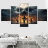 23561-NF Black Pearl Of Pirates Of The Caribbean Disney - 5 Panel Canvas Art Wall Decor