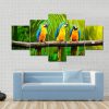 23567-NF Blue And Gold Macaw Animal - 5 Panel Canvas Art Wall Decor