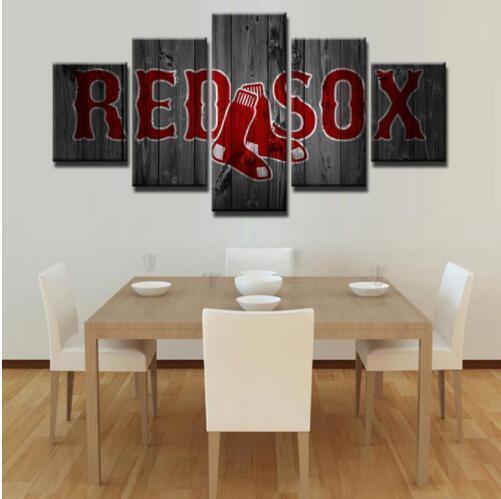 22264-NF Boston Red Sox Sport - 5 Panel Canvas Art Wall Decor