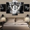 23571-NF Brooklyn Nets NBA Basketball - 5 Panel Canvas Art Wall Decor