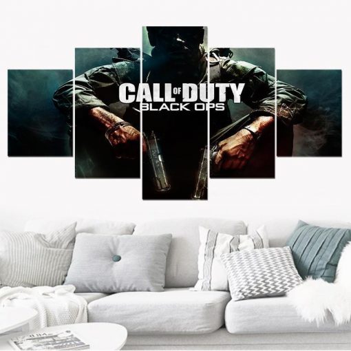 23020-NF Call Of Duty Black Ops Poster Gaming - 5 Panel Canvas Art Wall Decor