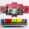22606-NF Characters Season 5 Fortnite Gaming - 5 Panel Canvas Art Wall Decor