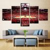 23016-NF Chicago Bulls Stadium NBA Basketball - 5 Panel Canvas Art Wall Decor